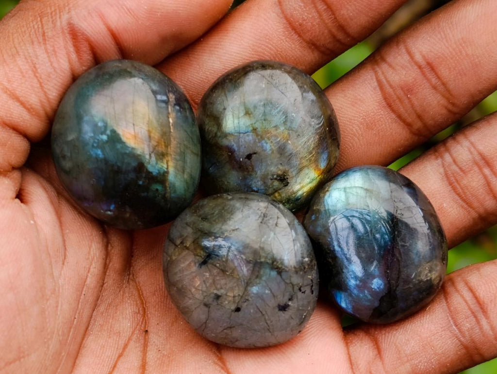 Polished Rounded Labradorite Free Forms x 70 From Madagascar