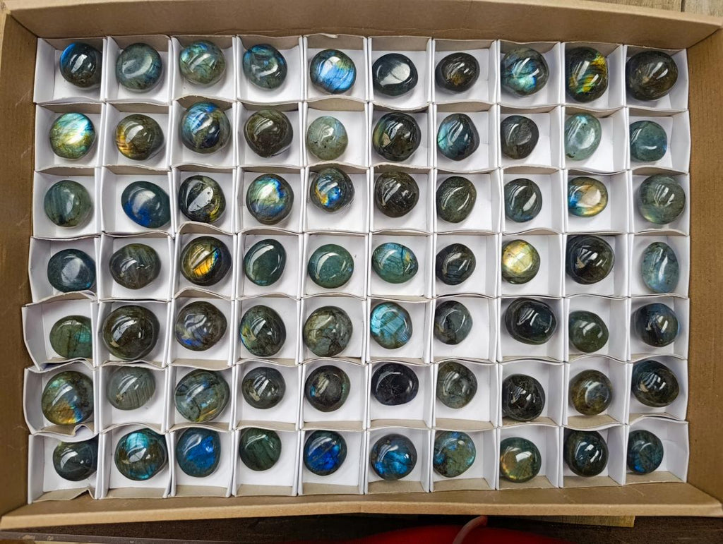 Polished Rounded Labradorite Free Forms x 70 From Madagascar