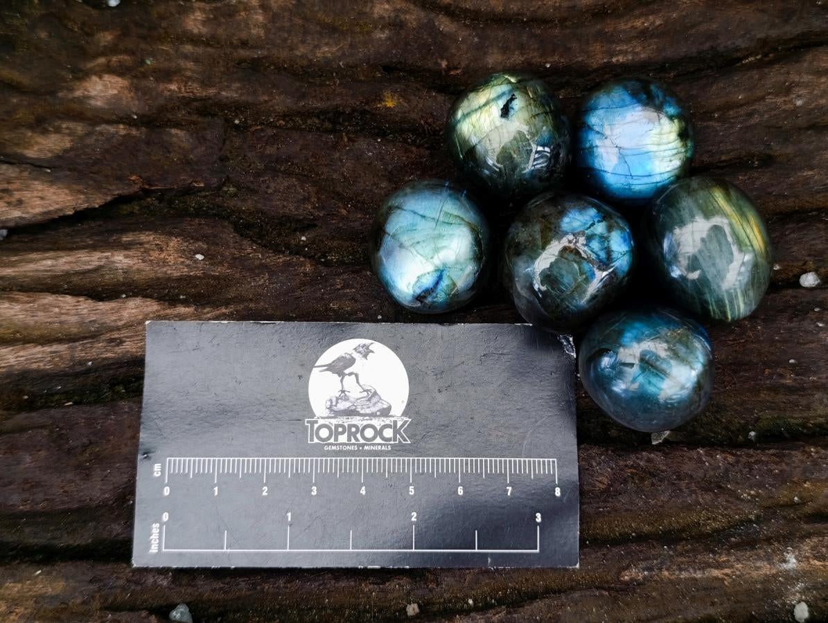 Polished Rounded Labradorite Free Forms x 70 From Madagascar