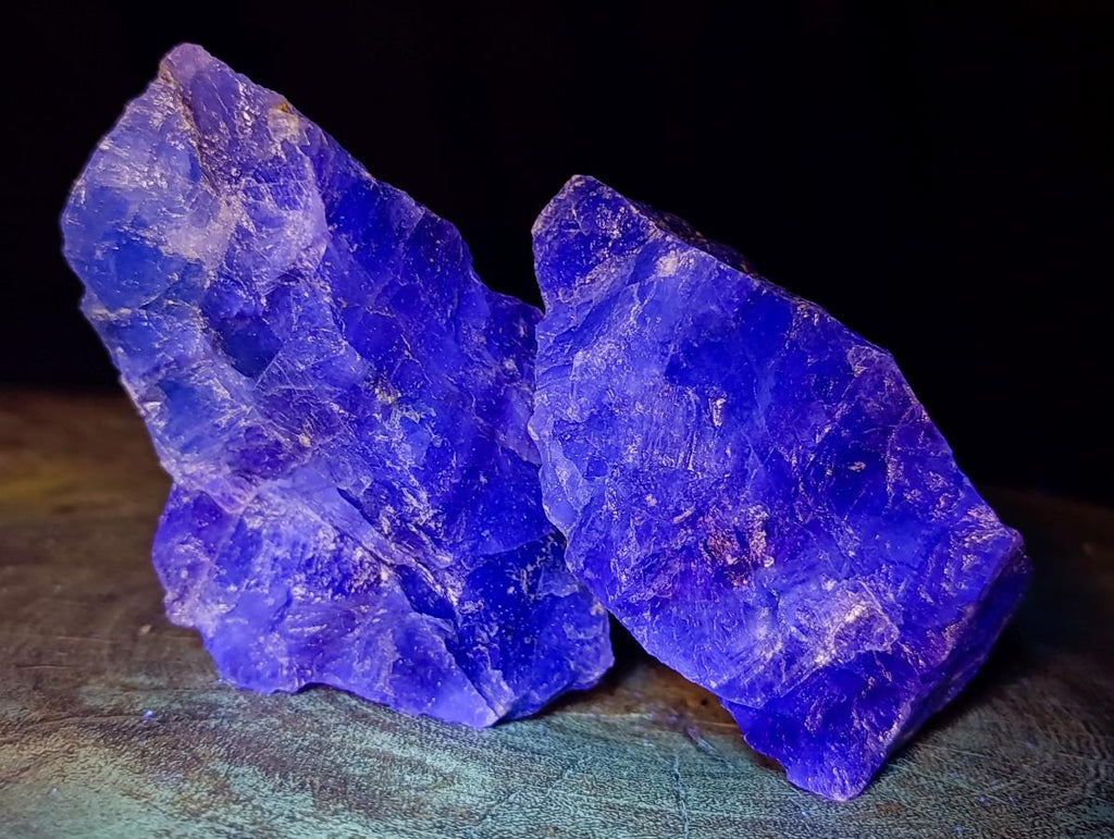 Natural Watermelon Fluorite Cobbed Specimens x 24 From Uis, Namibia