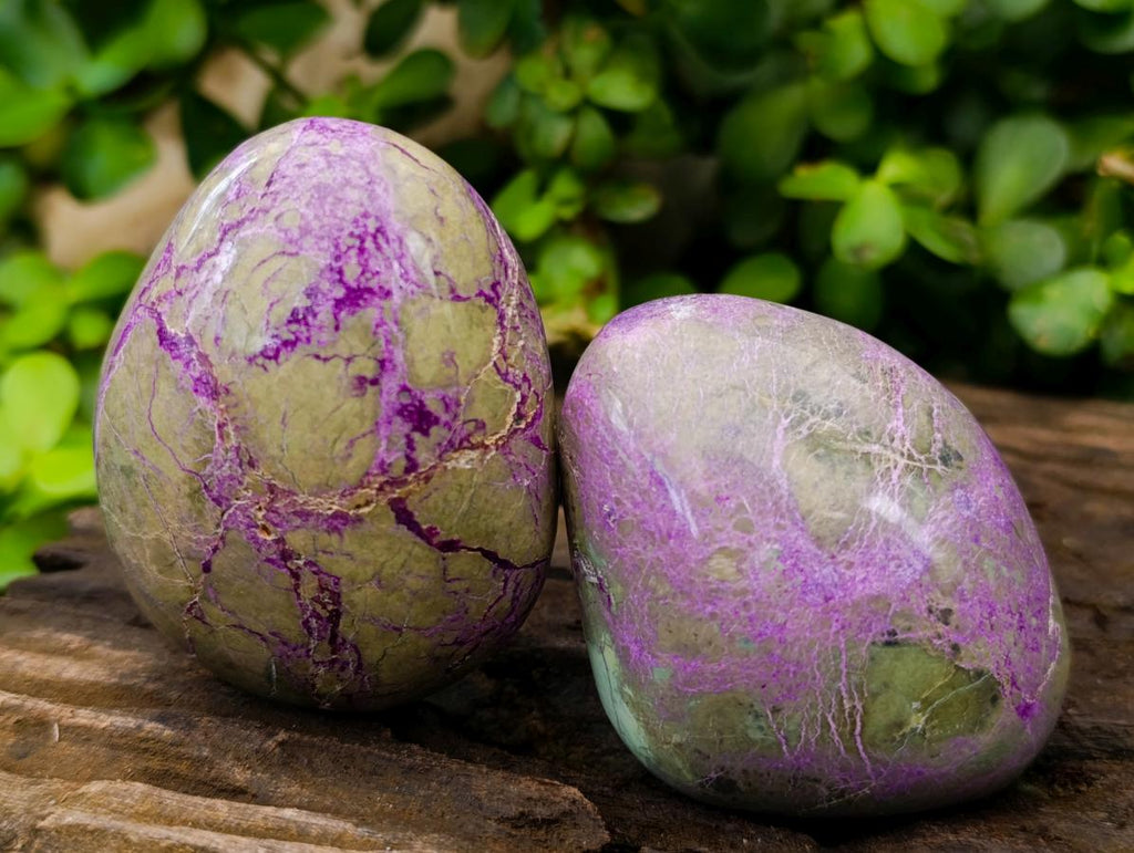 Polished Stichtite Free Forms x 6 From Barberton, South Africa