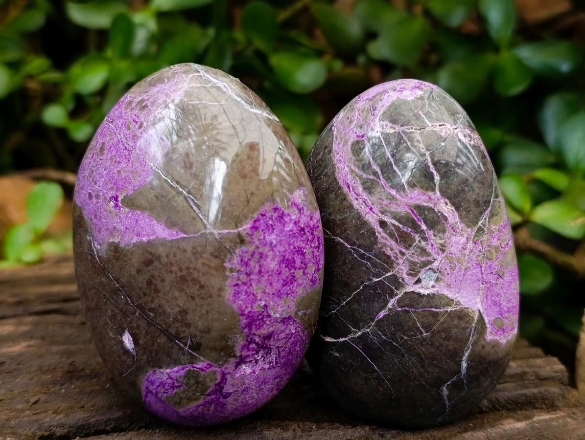 Polished Stichtite Free Forms x 6 From Barberton, South Africa