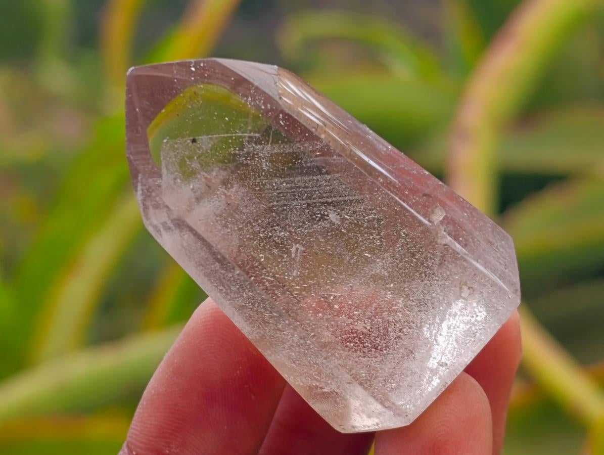 Polished Mixed Clear and Smokey Crystals with Inclusions x 20 From Madagascar