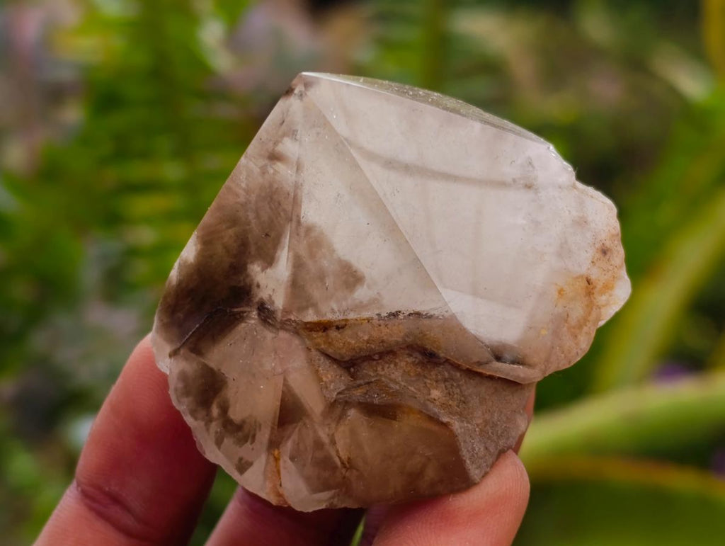 Polished Mixed Clear and Smokey Crystals with Inclusions x 20 From Madagascar