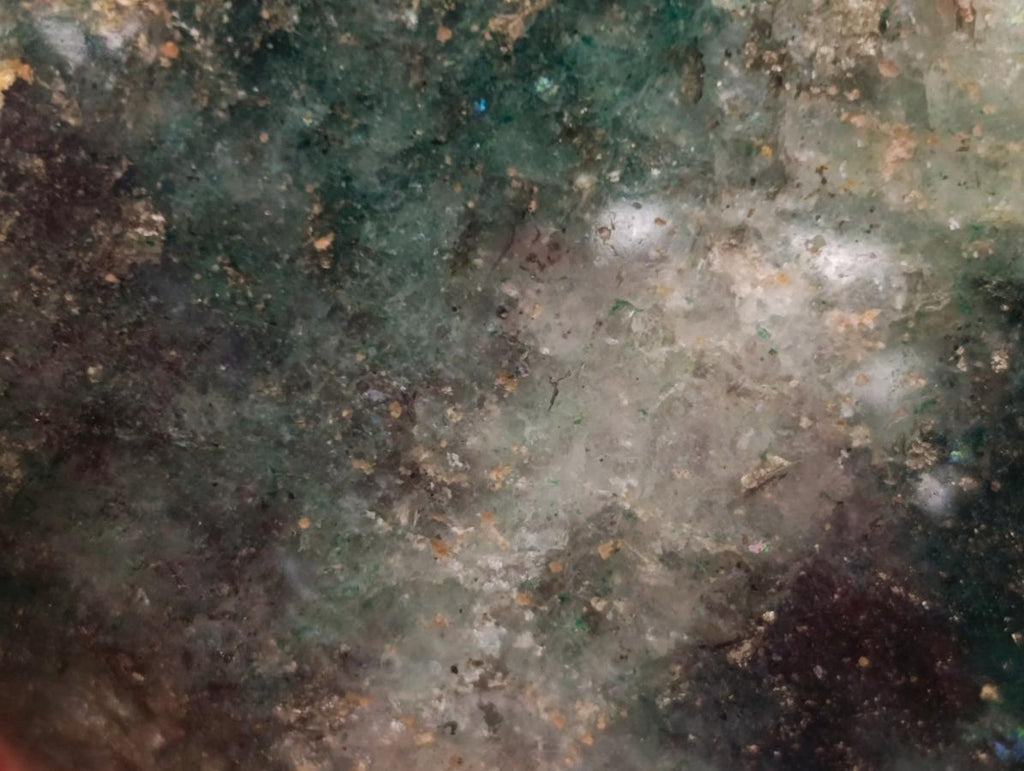 Polished Fuchsite Quartz with Pyrite Standing Free Forms x 6 From Andakatany, Madagascar