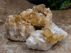 Natural Limonite Quartz Clusters x 24 From Solwezi, Zambia