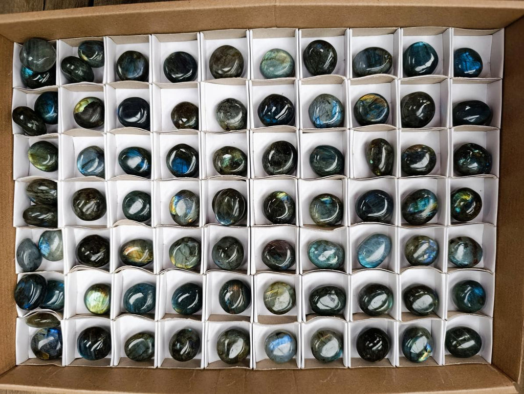 Polished Rounded Labradorite Free Forms x 77 From Madagascar