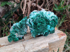 Natural Rare Malachite Pseudomorph Specimens x 6 From Kolwezi, Congo