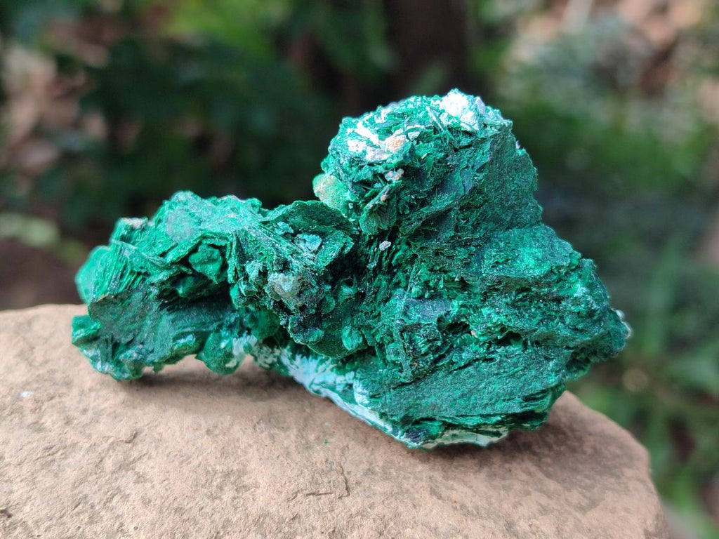 Natural Rare Malachite Pseudomorph Specimens x 6 From Kolwezi, Congo