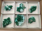 Natural Rare Malachite Pseudomorph Specimens x 6 From Kolwezi, Congo