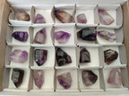 Polished Window Amethyst Crystals x 20 From Akansobe, Madagascar