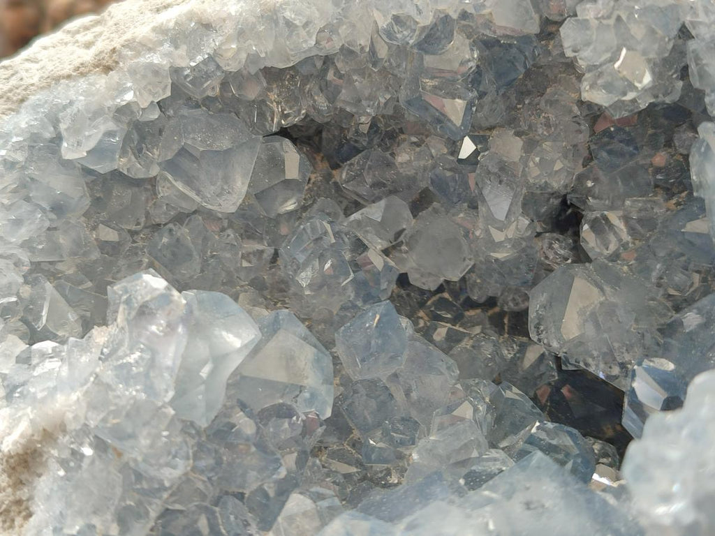 Natural Large Blue Celestite Geode Specimen x 1 From Sakoany, Madagascar