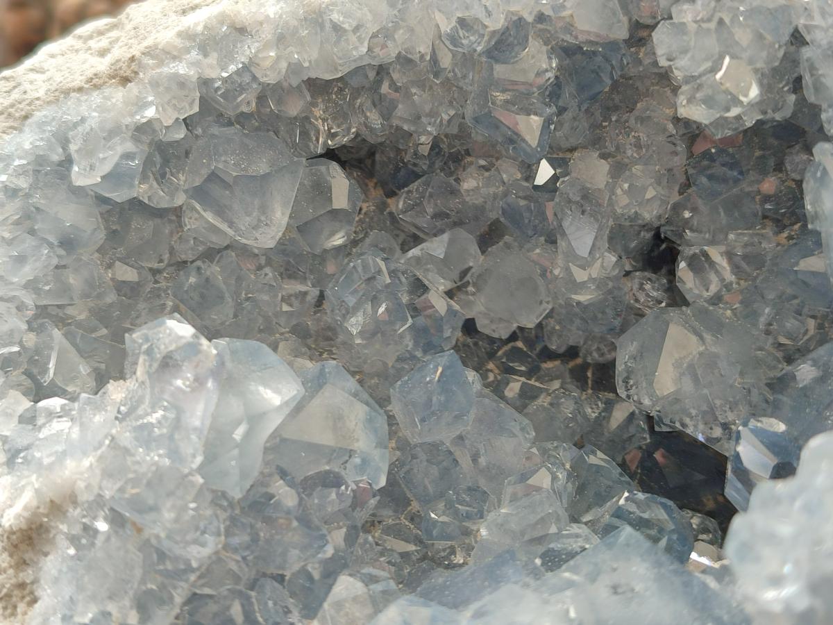 Natural Large Blue Celestite Geode Specimen x 1 From Sakoany, Madagascar