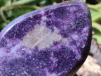 Polished Dark Purple Lepidolite Free Forms x 3 From Zimbabwe