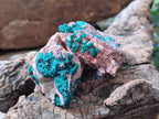 Natural Dioptase on Dolomite Specimens x 6 From Likasi, Congo