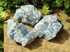 Natural Sky Blue Calcite Specimens x 12 From Spitzkop, Namibia