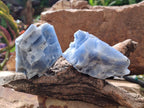 Natural Sky Blue Calcite Specimens x 12 From Spitzkop, Namibia