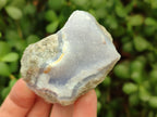Natural Blue Lace Agate Geode and Cluster Specimens x 24 From Nsanje, Malawi