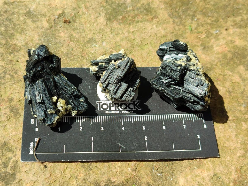 Natural Schorl Black Tourmaline with Mica x 70 From Erongo, Namibia