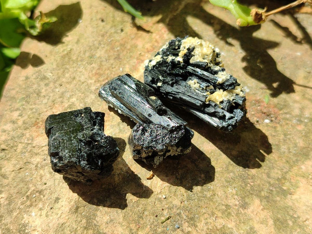 Natural Schorl Black Tourmaline with Mica x 70 From Erongo, Namibia