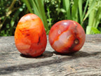 Polished Carnelian Agate Gemstone Galets x 12 From Madagascar