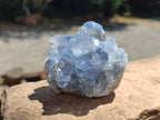 Natural Small Blue Celestite Cluster Specimens x 22 From Sakoany, Madagascar