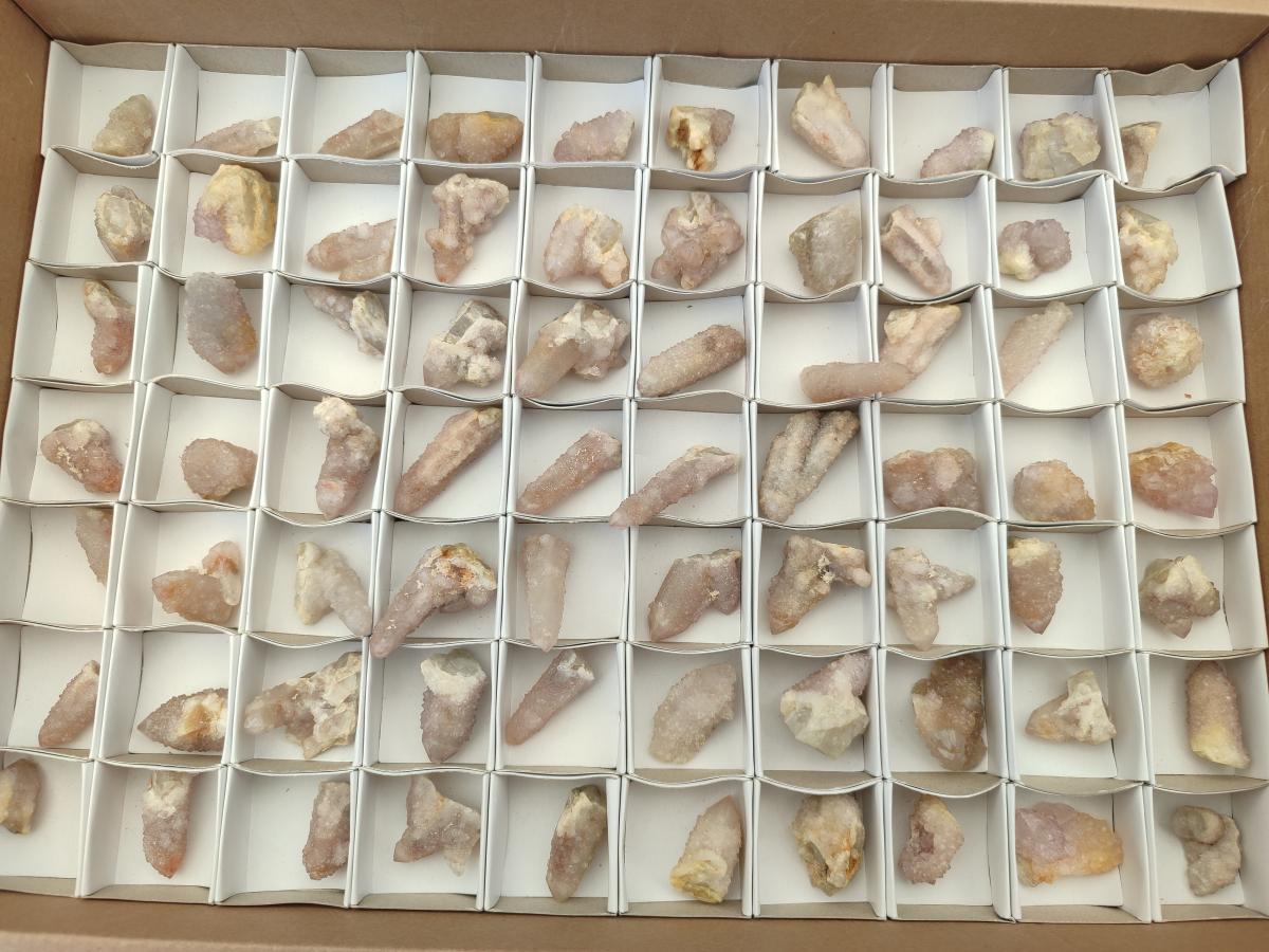 Natural Lilac Spirit Quartz Crystals x 70 From Boekenhouthoek, South Africa