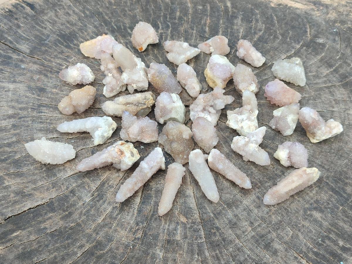 Natural Lilac Spirit Quartz Crystals x 70 From Boekenhouthoek, South Africa