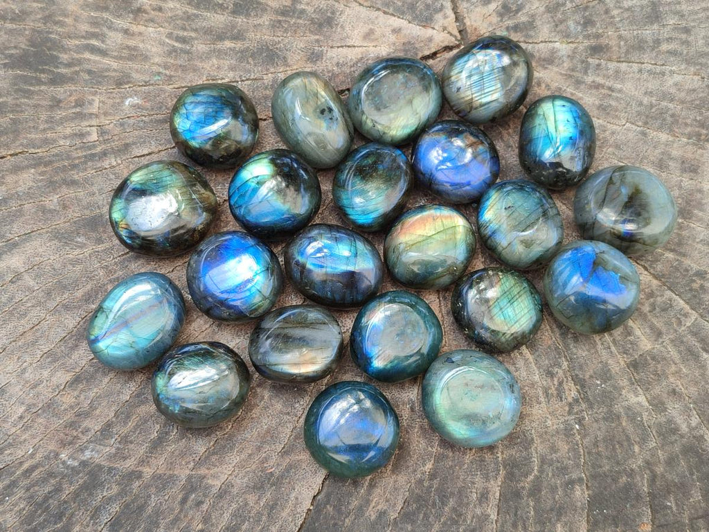 Polished Mini Rounded Labradorite Free Forms x 70 From Madagascar