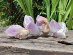 Natural Jacaranda Amethyst Single Crystals x 24 From Mumbwa, Zambia