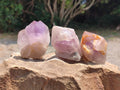 Natural Jacaranda Amethyst Single Crystals x 24 From Mumbwa, Zambia