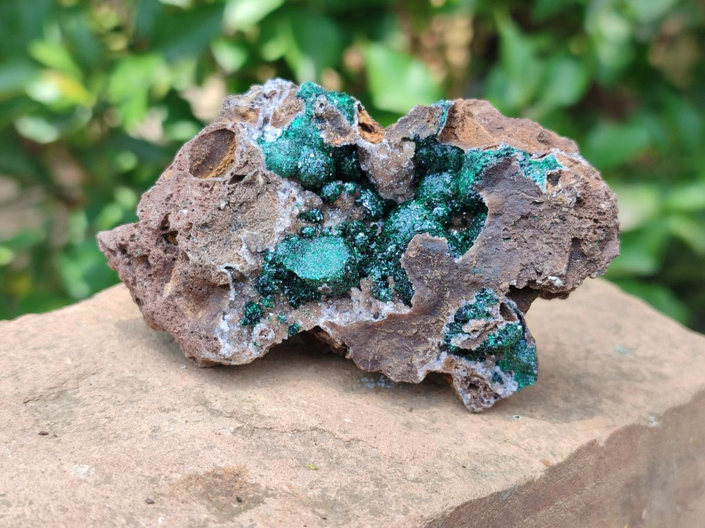 Natural Drusy Quartz Coated Ball Malachite On Dolomite Specimens x 5 From Mindingi Mine, Kambove, Congo