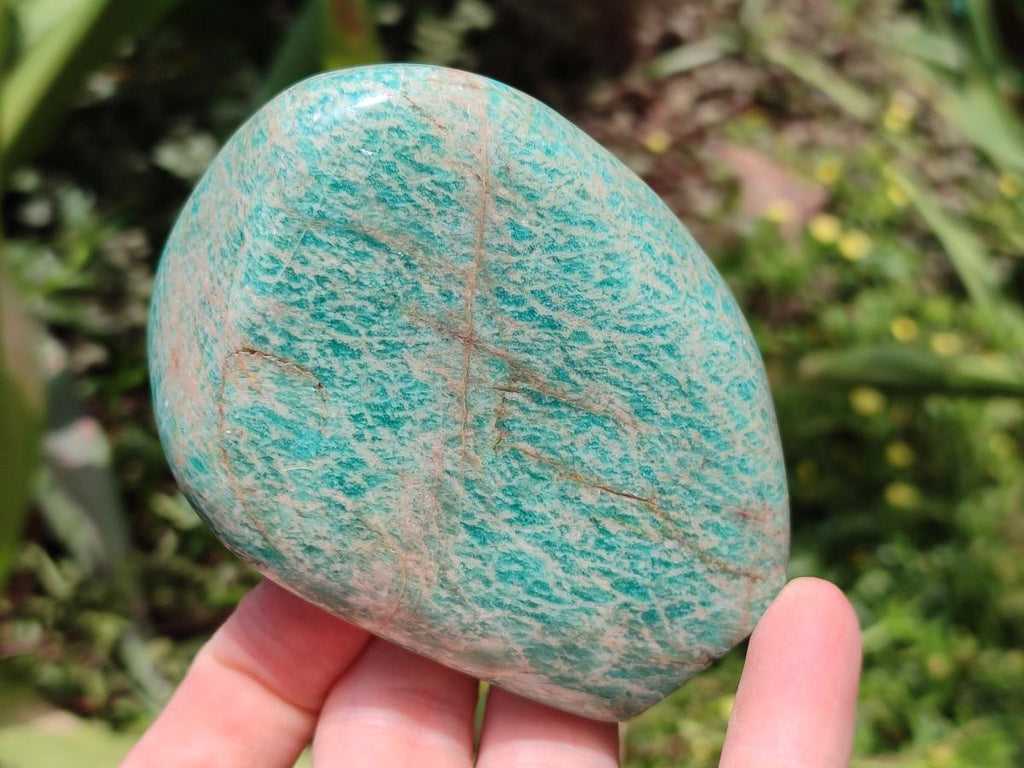 Polished Amazonite Standing Free Forms x 7 From Madagascar