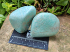 Polished Amazonite Standing Free Forms x 7 From Madagascar