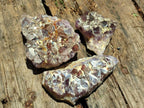 Natural Rare Amethyst Asylum Quartz Clusters x 12 From Luena, Congo