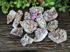 Natural Rare Amethyst Asylum Quartz Clusters x 12 From Luena, Congo