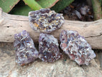 Natural Rare Amethyst Asylum Quartz Clusters x 12 From Luena, Congo