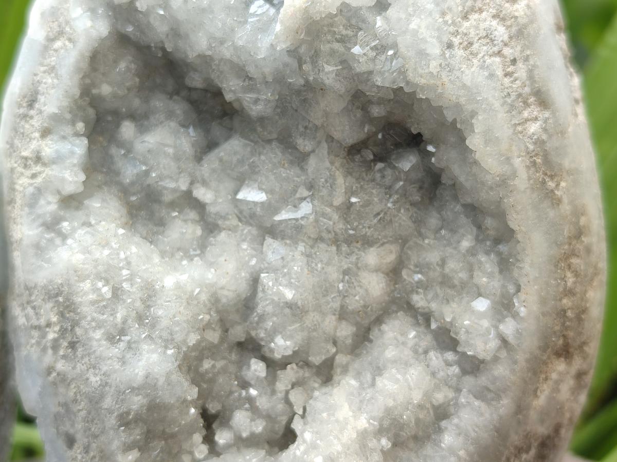 Polished Blue Celestite Eggs x 2 From Sakoany, Madagascar