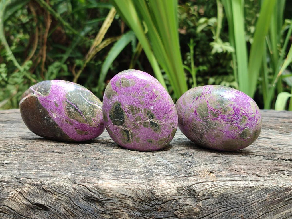 Polished Stichtite Free Forms x 12 From Barberton, South Africa