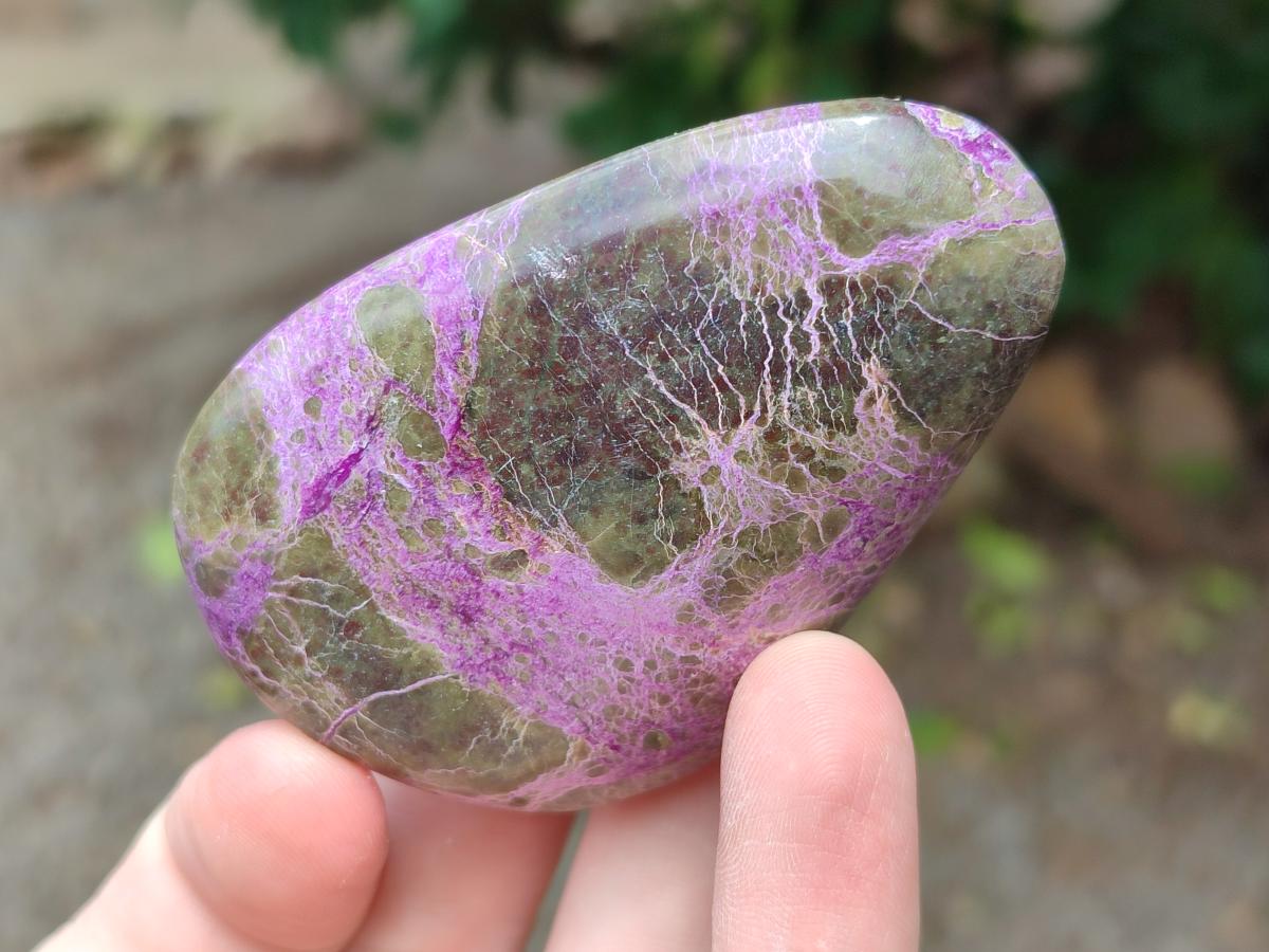 Polished Stichtite Free Forms x 12 From Barberton, South Africa