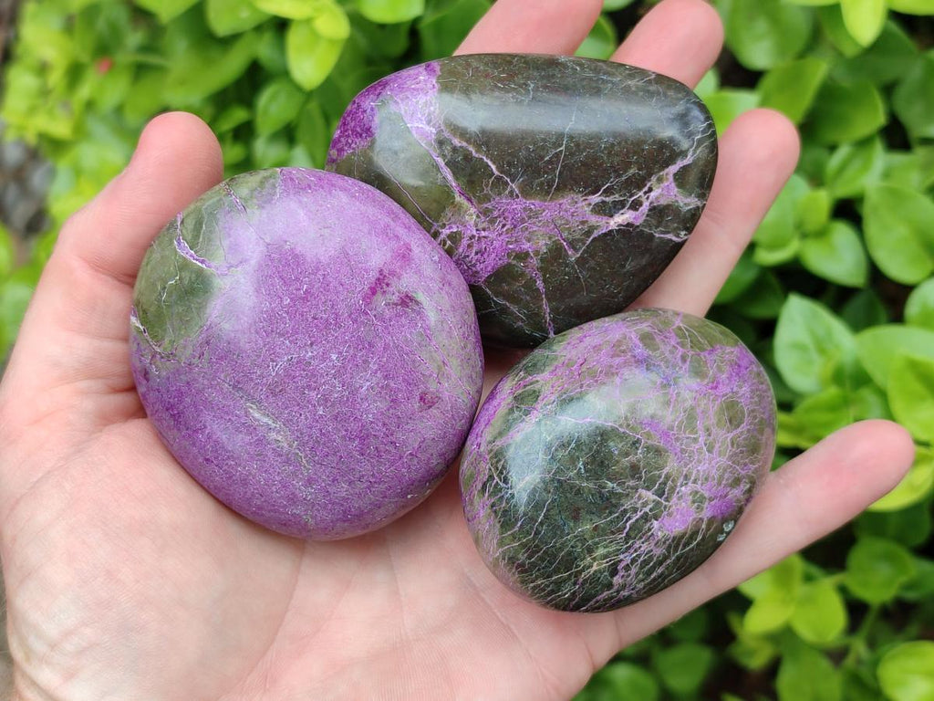 Polished Stichtite Free Forms x 12 From Barberton, South Africa