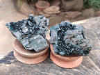 Natural Libethenite Crystals on Dolomite Matrix Specimens x 6 From Shituru, Congo - Toprock Gemstones and Minerals 