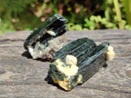 Natural Aegirine and Arfvedsonite Crystals x 35 From Zomba, Malawi