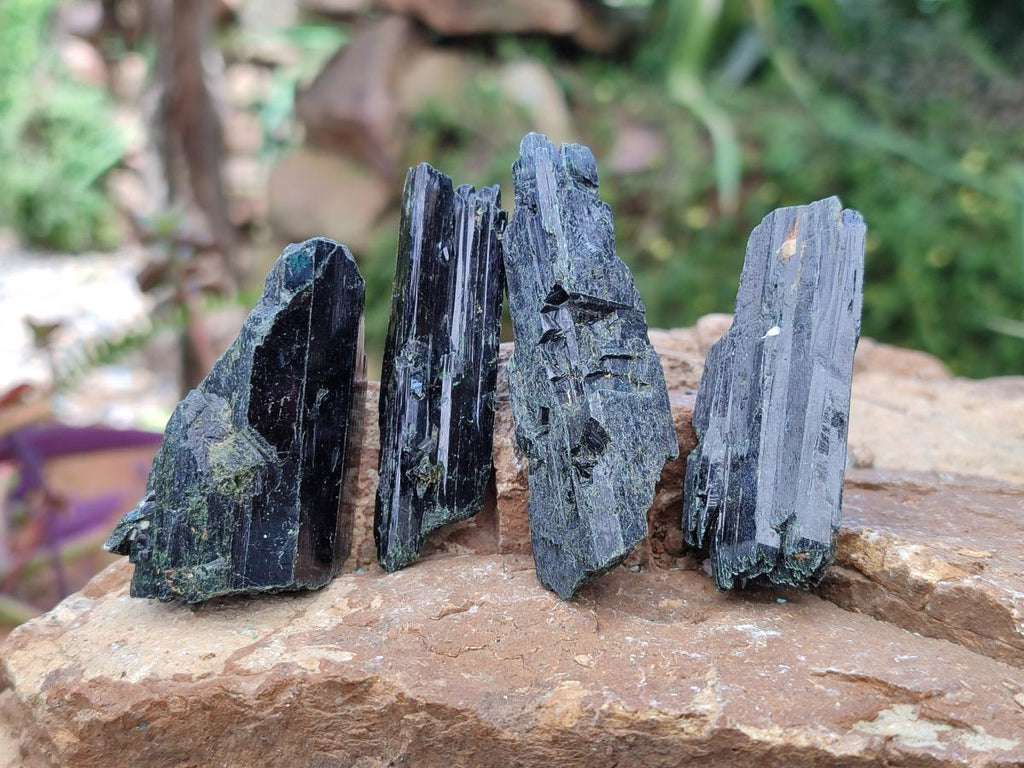 Natural Aegirine and Arfvedsonite Crystals x 35 From Zomba, Malawi