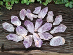 Natural Jacaranda Amethyst Single Crystals x 35 From Mumbwa, Zambia