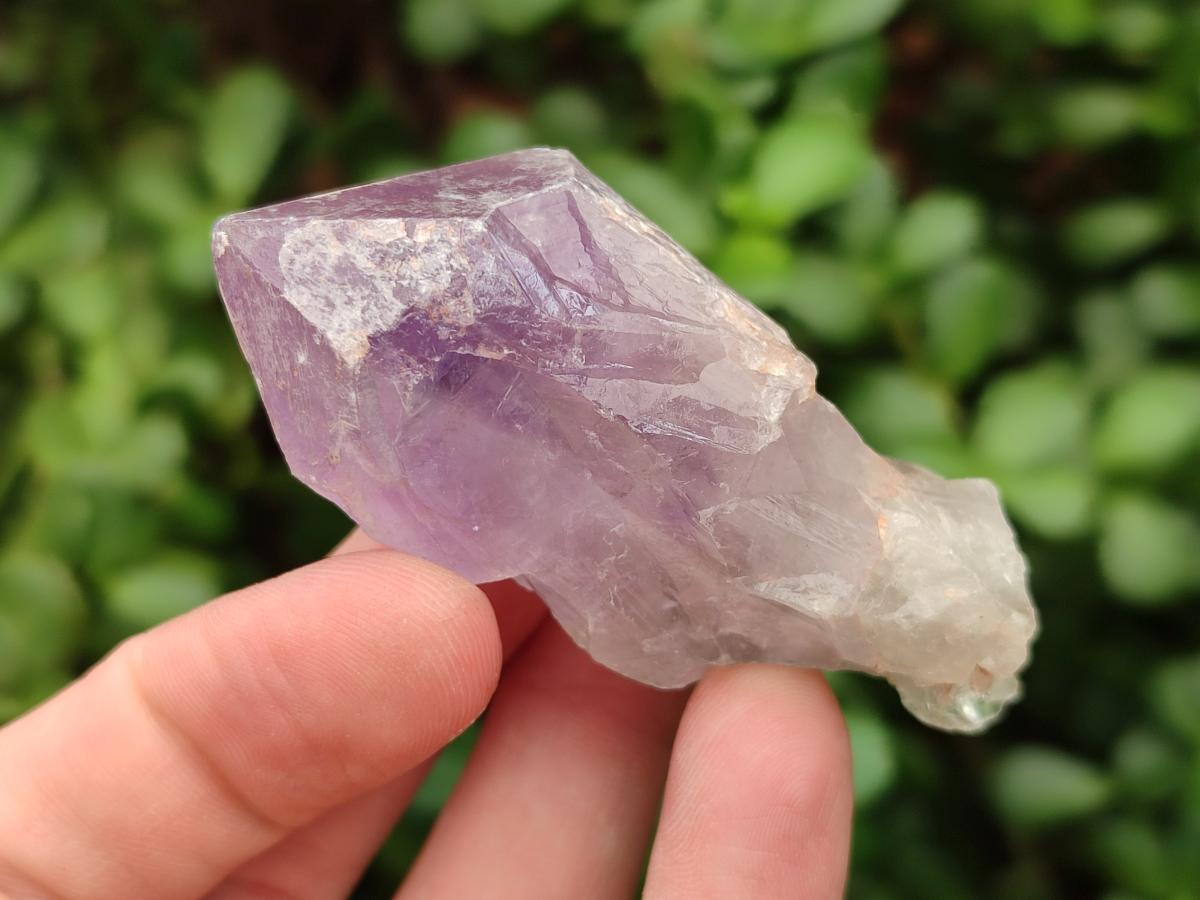 Natural Jacaranda Amethyst Single Crystals x 35 From Mumbwa, Zambia