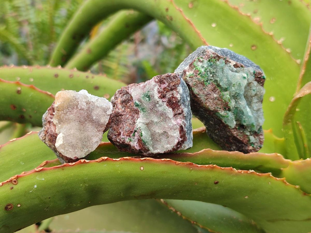 Natural Salrose with Chrysocolla, Cobaltian Dolomite and Malachite Specimens x 35 From Kakanda, Congo