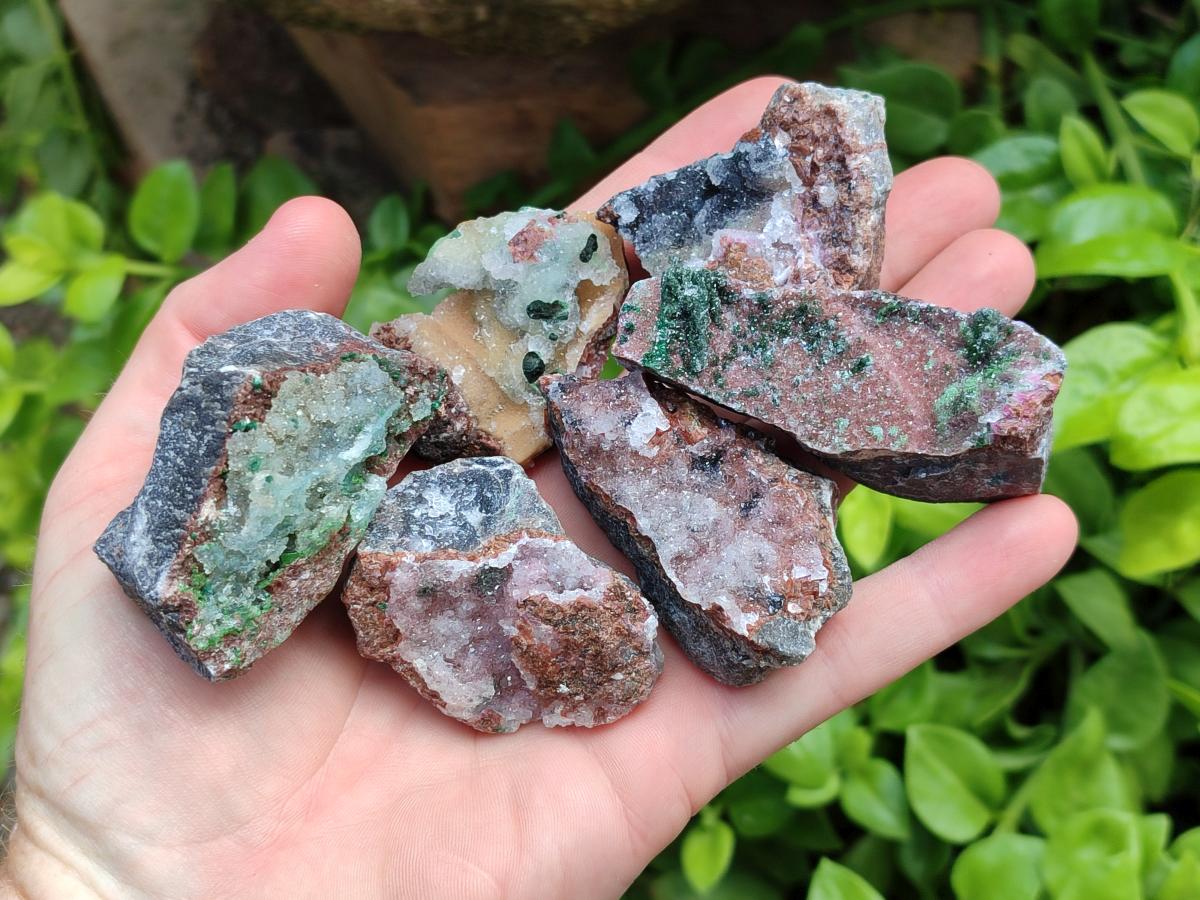 Natural Salrose with Chrysocolla, Cobaltian Dolomite and Malachite Specimens x 35 From Kakanda, Congo