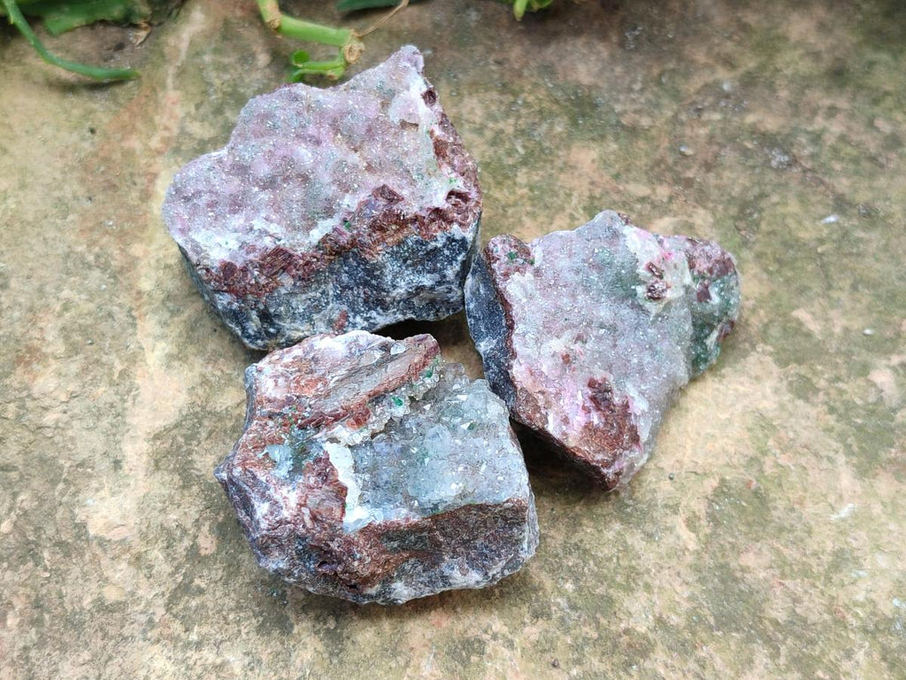 Natural Salrose with Chrysocolla, Cobaltian Dolomite and Malachite Specimens x 35 From Kakanda, Congo