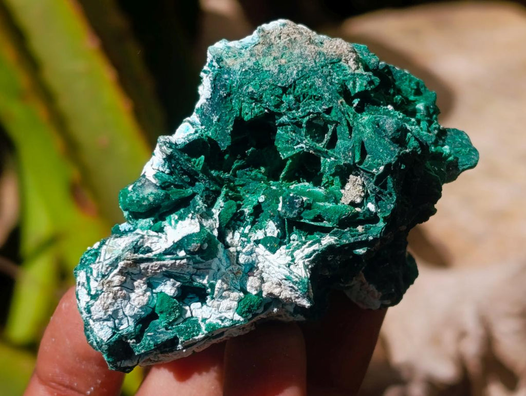 Natural Rare Malachite Pseudomorph Specimens x 6 From Kolwezi, Congo